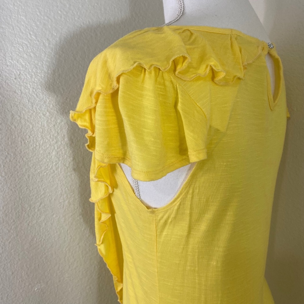 Yellow Ruffle Top - Picture 4 of 9